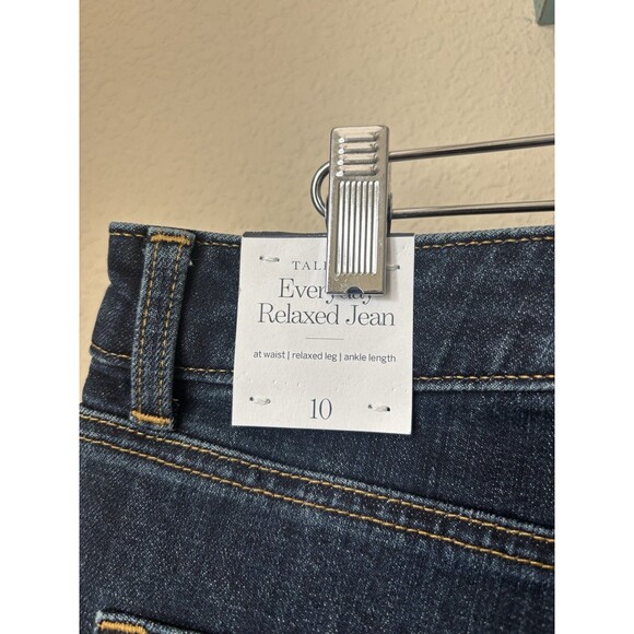 Talbots Women's Size 10 Dark Wash Everyday Relaxed Jeans - NWT - Picture 4 of 6
